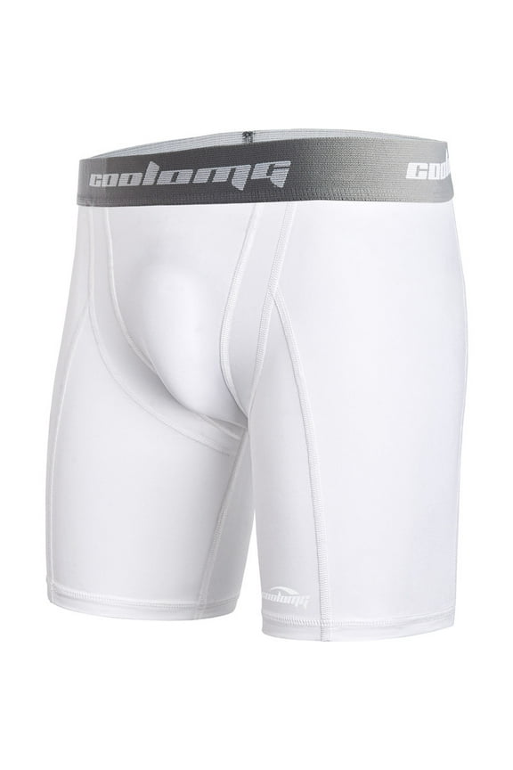 Youth Boys Compression Shorts with Cup Pocket (No Cup) for Baseball Football MMA Lacrosse