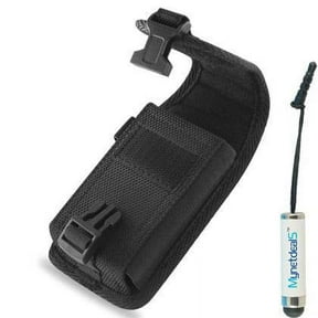 Coolpad Catalyst, Vertical Heavy Duty Rugged Canvas Case w/ Clip Closure, Metal Clip, Belt Loop. (Plus Size will Fit Phone with a SLIM Skin or Cover on ) + MND