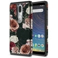 thumbnail image 1 of Coolpad Legacy Case, Rosebono Slim Hybrid Shockproof Hard Cover Graphic Fashion Colorful Skin Cover Armor Case For Coolpad Legacy (Black Marble Flower), 1 of 5