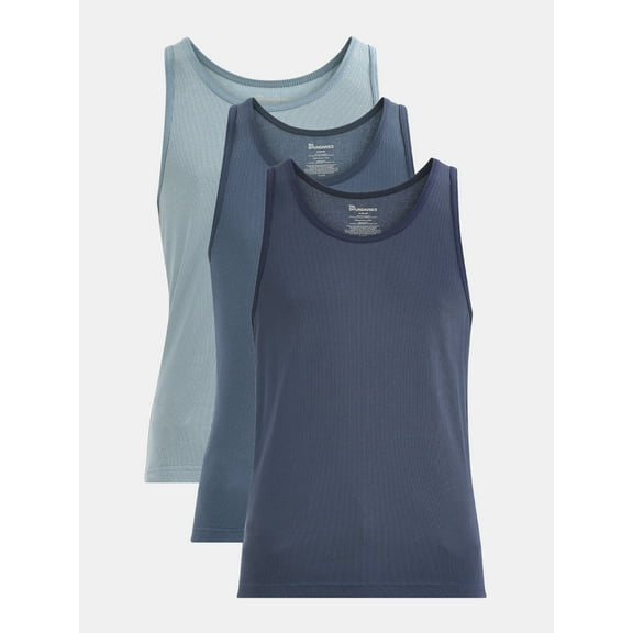 No Boundaries Cools Basic Tank Top, 3-Pack, Men's