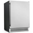 thumbnail image 1 of Coolski 1 Door 5.3 Cu Ft 180 Cans Outdoor Beverage Refrigerator, Stainless Steel, 1 of 9