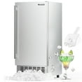 thumbnail image 1 of Coolski 15" W Commercial Under Counter Ice Maker Machine, 80 Lbs/Day, 30 Lbs Storage, 1 of 1