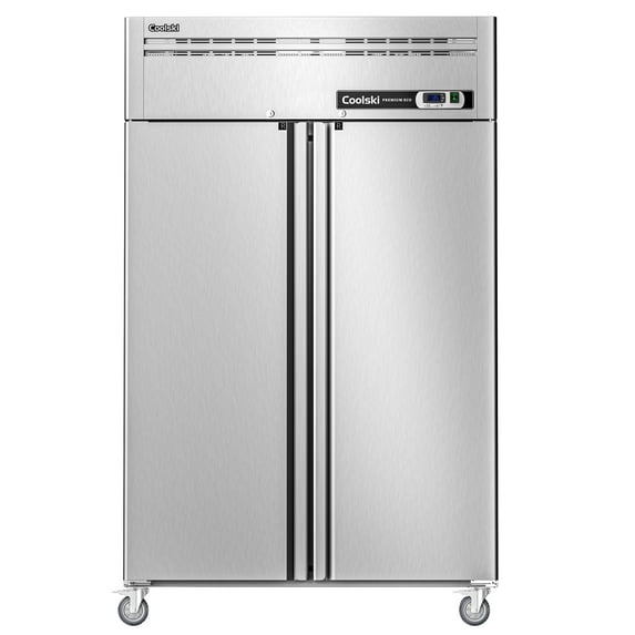 Coolski 36 Cu. Ft. 2-Door Commercial Reach-In Refrigerator with Magnetic Door Gaskets