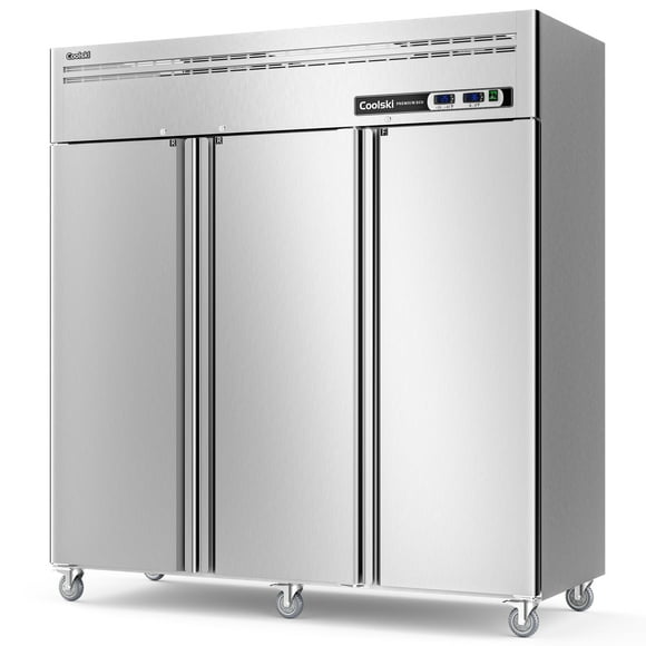 Coolski Commercial Refrigerator and Freezer Combo Reach-in Freezer 54 Cu.ft, 72" W 3 Door