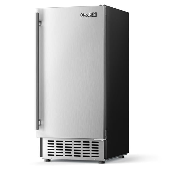 Coolski Commercial Under Counter Ice Maker, 80 lbs/24h Built-in Cube Ice Machine