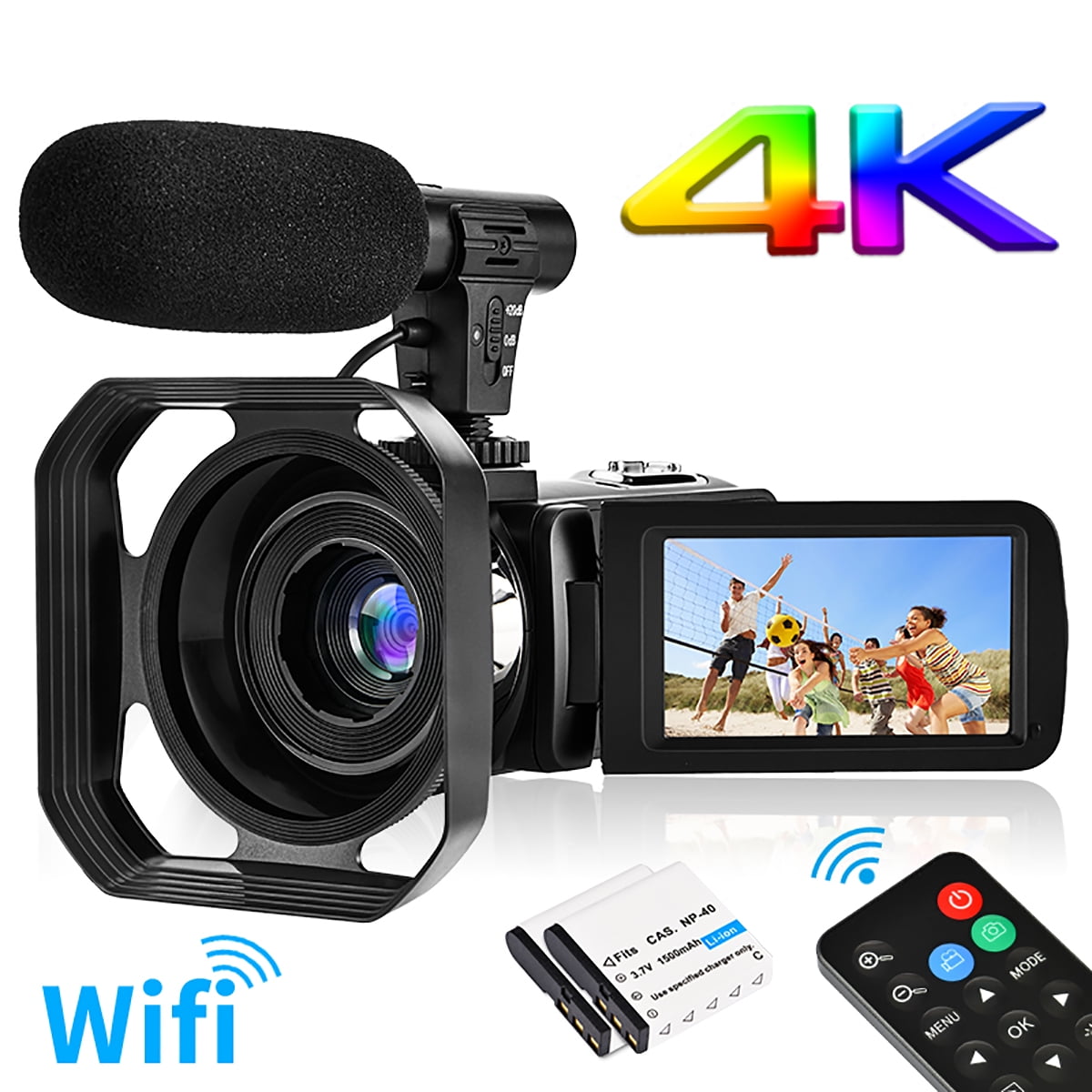 Ultra HD 4K Vlogging Camera with Microphone Remote Nepal Ubuy