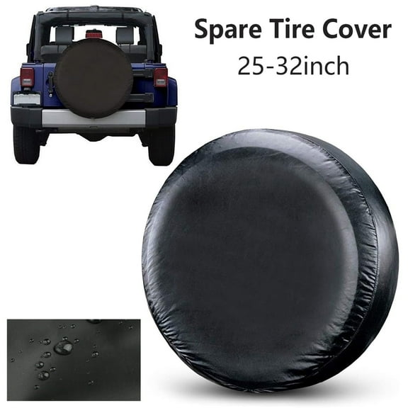 Cooltop Spare Tire Cover Fit for SUV, Jeep, RV, Trailer, Truck, Waterproof Dust-Proof Tire Wheel Protector 25-32inch Diameter