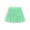 thumbnail image 1 of Cooltree Big Girls High Waisted Ruffled Skort - Green Mesh Tulle Flowy Skirt with Built-in Shorts Size 14, 1 of 7