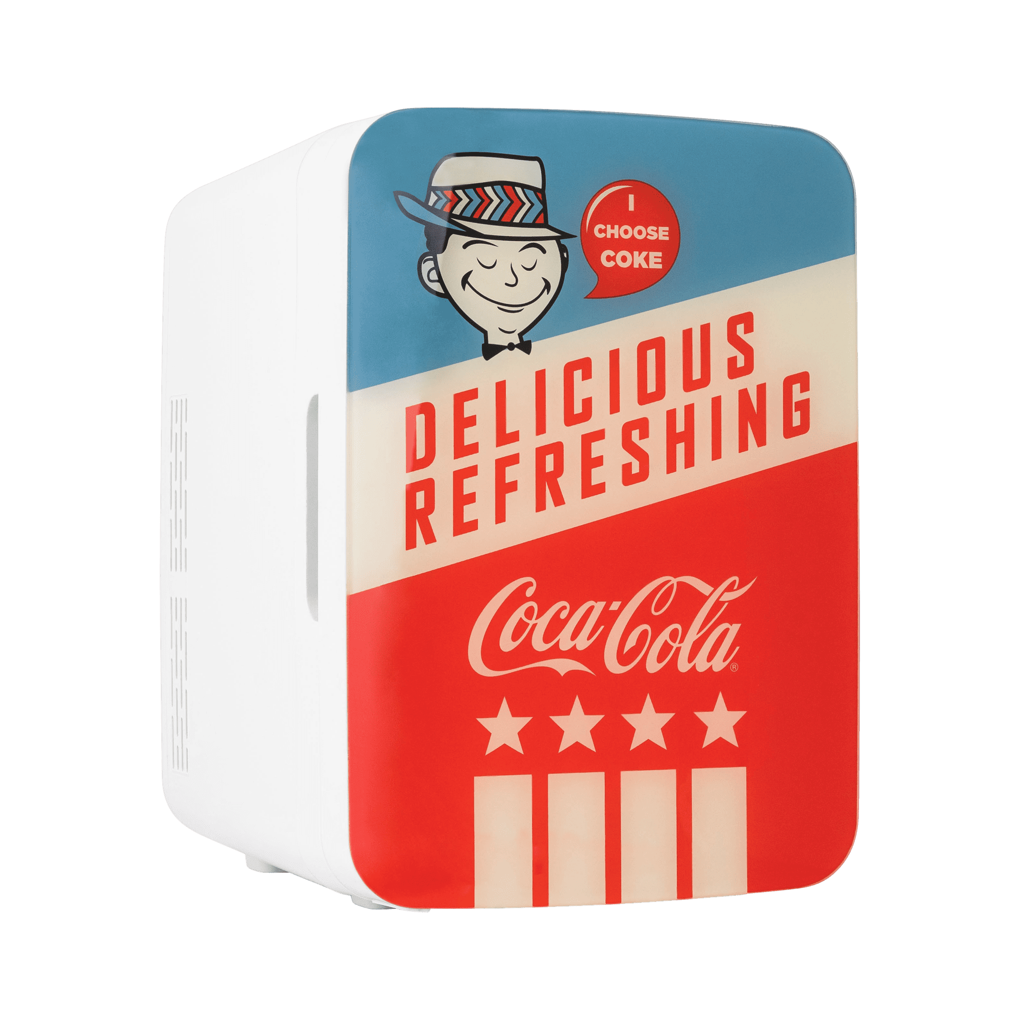 Cooluli 10-Liter Coca-Cola Americana Portable Mini Fridge with Warming