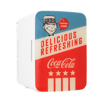 Cooluli 10-Liter Coca-Cola Americana Portable Mini Fridge with Warming