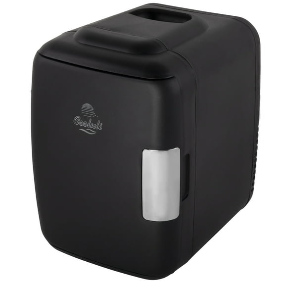 Cooluli Classic 4-Liter Portable Cooler/Warmer Mini Fridge, Black