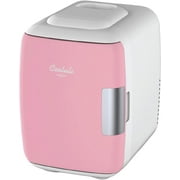 Cooluli Electric 4-Liter Portable Cooler/Warmer Mini Fridge, Pink