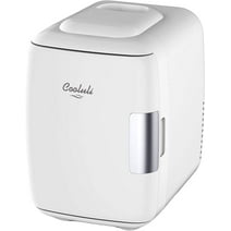 Cooluli Electric 4-Liter Portable Cooler/Warmer Mini Fridge, White