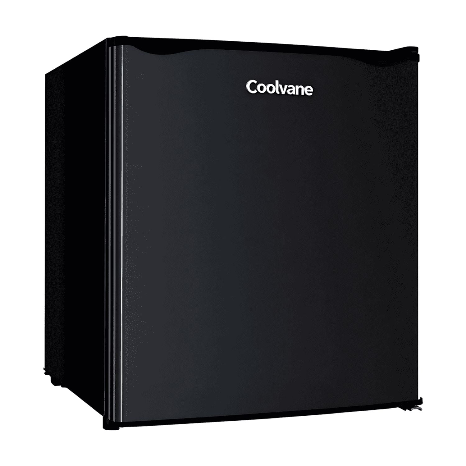 Coolvane 1.6Cu.Ft Mini Fridge with Freezer, Small Refrigerator, Mini Fridge for Bedroom, Office, Dorm, Adjustable Thermostat, Compact & Portable Black