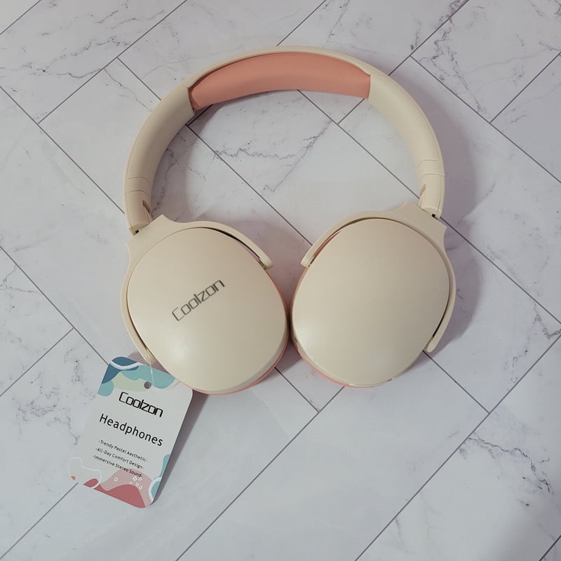 Coolzon Headphones, Bluetooth Headphones with Noise Isolation, Foldable & Comfortable for Music, Gaming & Calls
