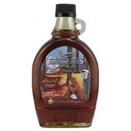Coombs Family Farm Organic Grade B Maple Syrup Glass 12x 12 OZ