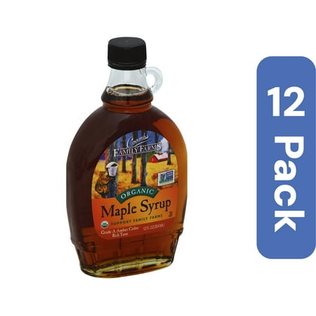 Coombs Family Farms Organic Grade A Amber Maple Syrup 12 oz (Pack Of 12)