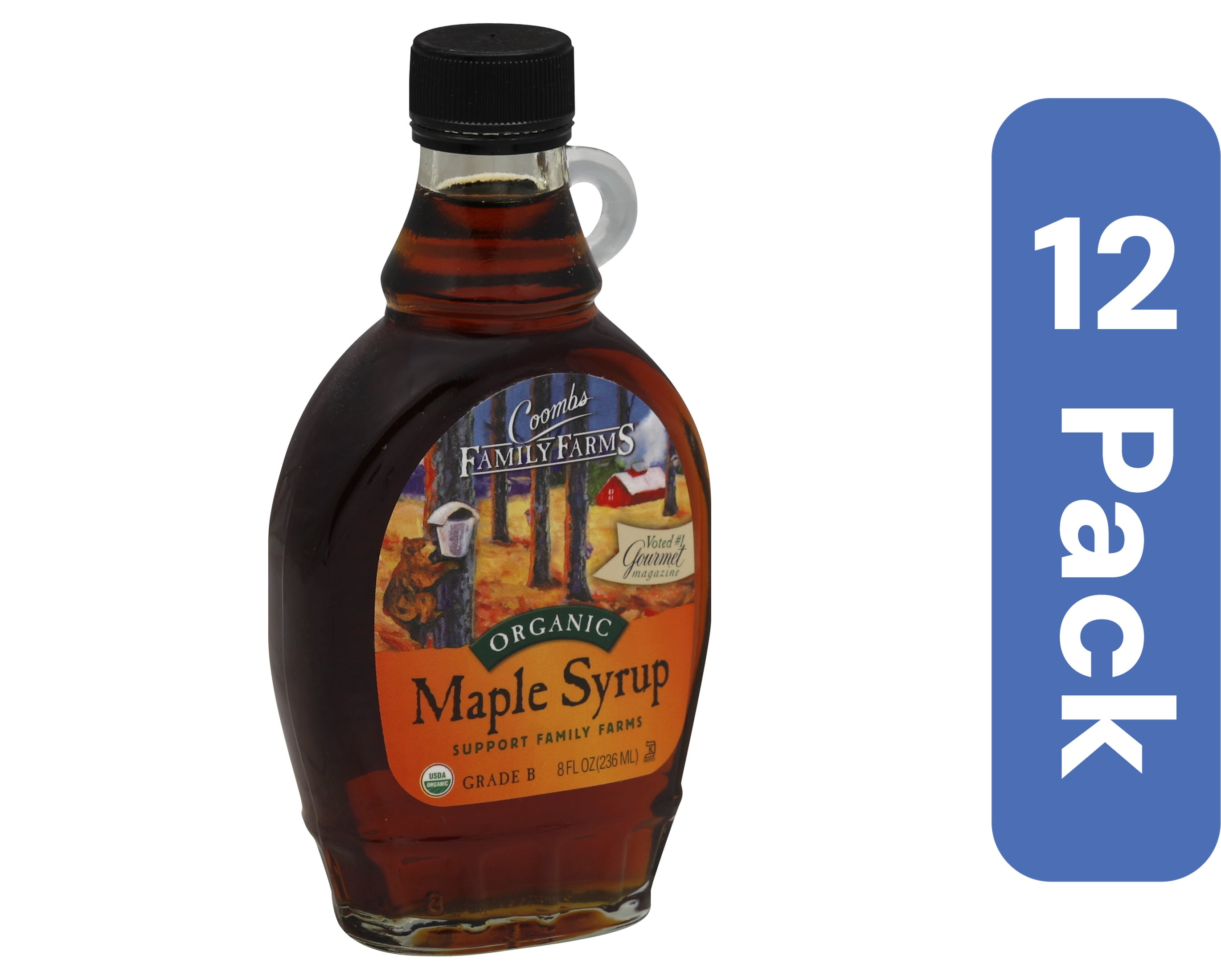 Coombs Family Farms Organic Grade A Maple Syrup 8 oz (Pack Of 12)