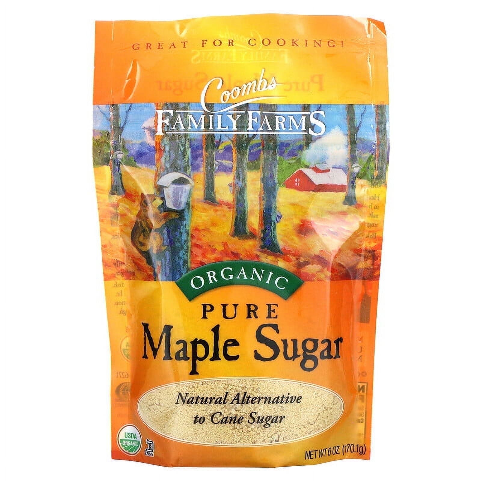 Coombs Family Farms, Organic Pure Maple Sugar, 6 oz Pack of 3