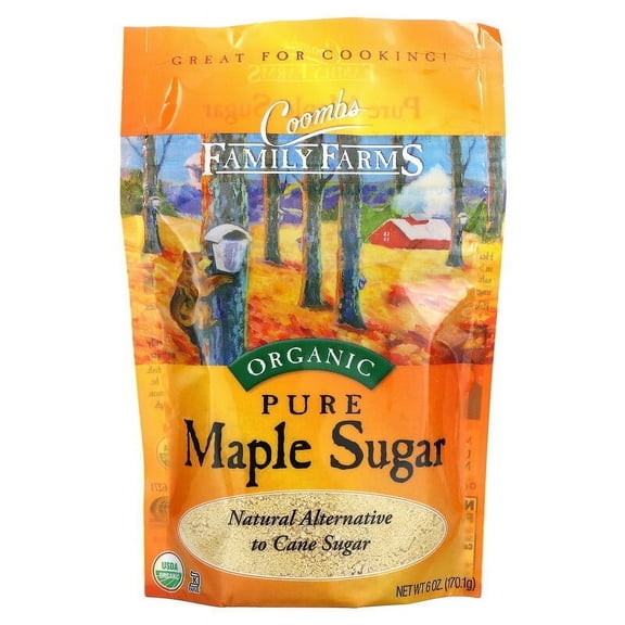 Coombs Family Farms, Organic Pure Maple Sugar, 6 oz Pack of 4