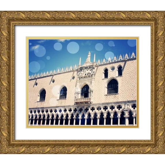 Coomes, Sylvia 14x12 Gold Ornate Wood Framed with Double Matting Museum Art Print Titled - Venice Bokeh X