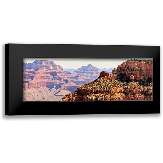 Coomes, Sylvia 18x9 Black Modern Framed Museum Art Print Titled - Grand Canyon Panorama V