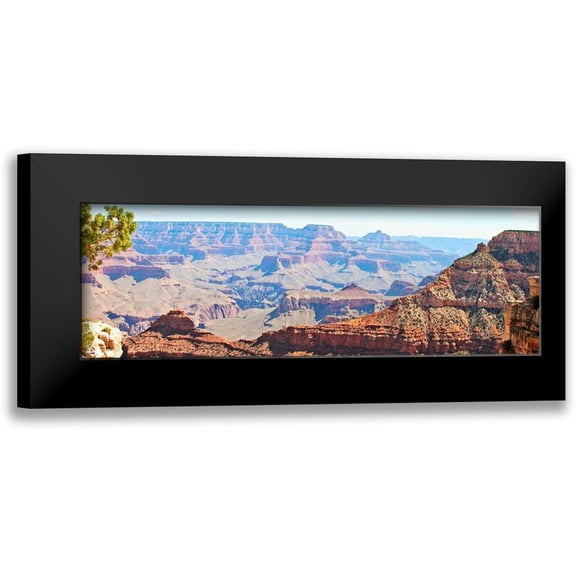 Coomes, Sylvia 24x11 Black Modern Framed Museum Art Print Titled - Grand Canyon Panorama II