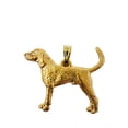 thumbnail image 1 of Coon Hound Dog 24k Gold Plated Pewter Pendant, 1 of 1