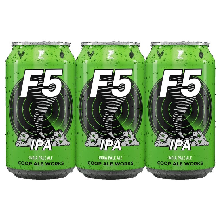 Coop Ale Works F5 IPA 6 Pack, 12 fl oz Cans - Walmart.com