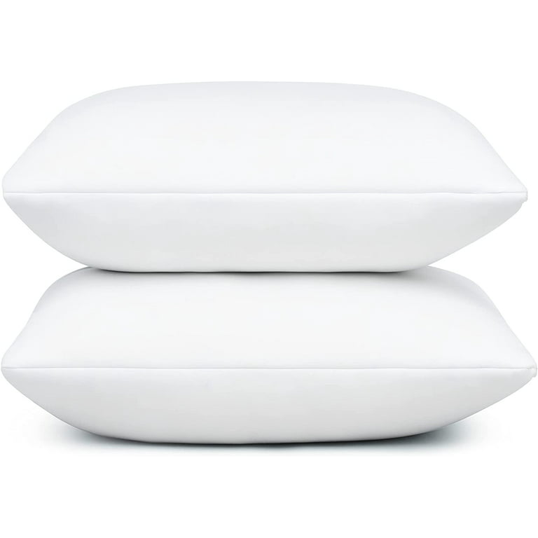 FAPO Throw Pillow Inserts (2-Pack, White), 18x18 Square Interior