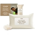 thumbnail image 1 of Coop Home Goods Adjustable Latex Pillow King, with Talalay Latex & Microfiber Fill, Naturally Cooling, Eco-Friendly, Medium Firm Pillow for Back, Stomach or Side Sleepers, 1 of 9
