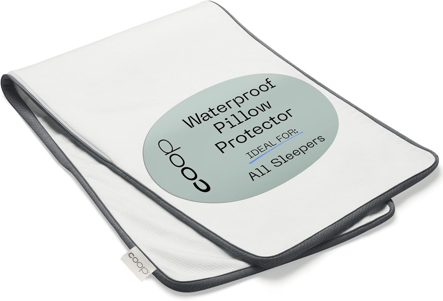 White Hypoallergenic Waterproof Body Pillow Protector