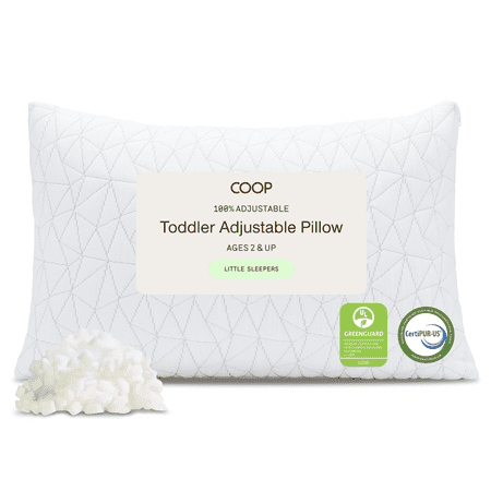 Coop Sleep Goods Memory Foam Toddler Pillow for Sleeping