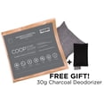 thumbnail image 1 of Coop Home Goods - Natural Moso Viscose Rayon Charcoal Air Purifying Bag 250 g - Natural Air Freshener Deodorizer Odor Eliminator for Home, Closet, Pet Area, Car - Free 30g Travel Sachet, 1 of 6