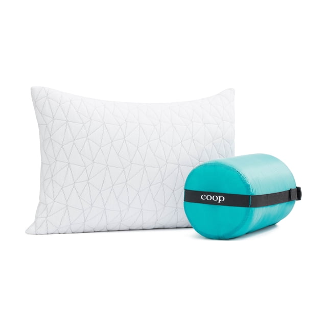 Coop Home Goods Shredded Memory Foam Camping and Travel Pillow 19" x