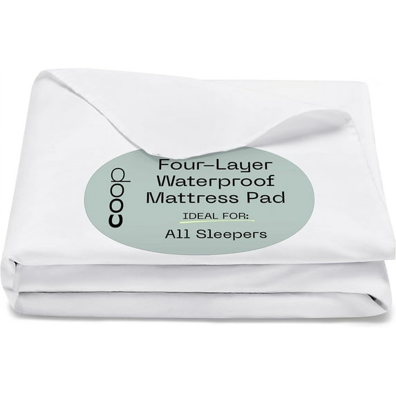 Coop Home Goods Queen Washable Reusbale Incontinence Underpads for Beds