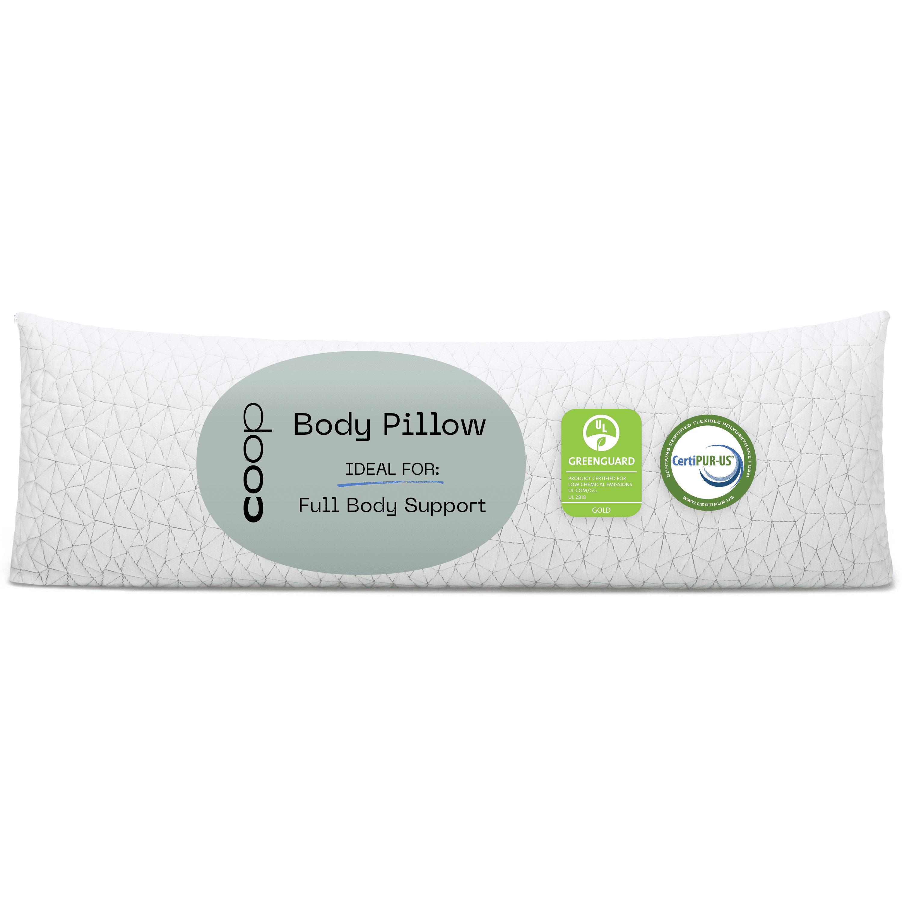 Coop Home Goods White Body Pillow 54