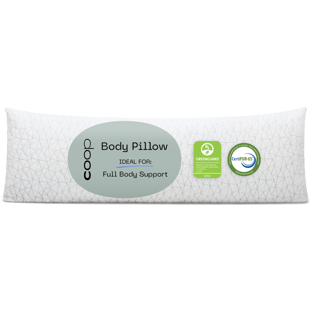 "Coop Home Goods Extra Full Body Pillow for Adults, 54"" x 20