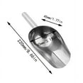 thumbnail image 1 of Coopang Ice Scoop, Ice Scoop For Multi-Purpose Use,Stainless Steel Metal Food Scoop Kitchen Restaurant Bar Party Wedding Ice Machine Heavy Duty, Silver Home and Kitchen, 1 of 5