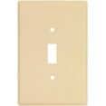 thumbnail image 1 of Oversize Single Gang Toggle Switch Plate - Ivory Bulk, 1 of 1