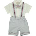 thumbnail image 1 of Cooper 3-Piece Shirt, Strapped Shorts & Bowtie Set, 1 of 7