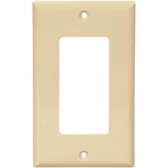 Cooper 5151V Ivory Unbreakable Single Gang Decorator Wall Plate
