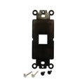 thumbnail image 1 of Cooper 5521-5EBK Black One Port Modular Decorator Mounting Strap Wall Plate Insert, 1 of 1