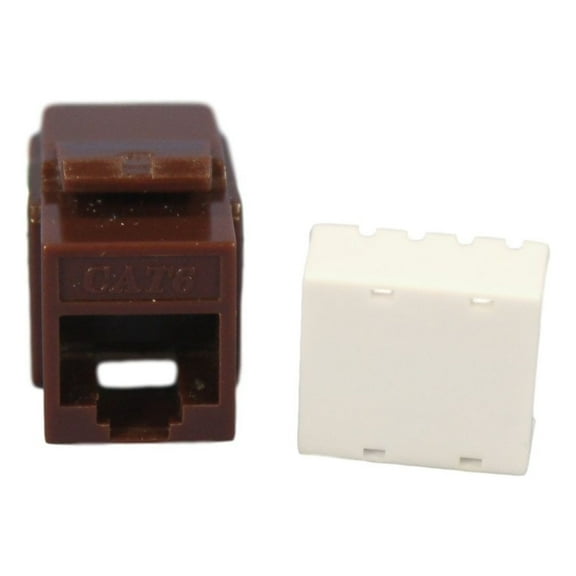 Cooper 5546-6B Brown Category 6 Modular Snap-In Data Jack Insert