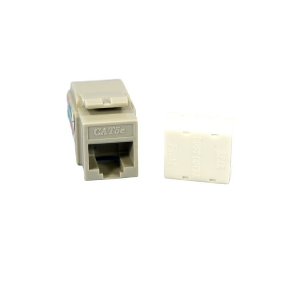 Cooper 5547-5EGY Gray Category 5e Modular Snap-In Data Jack Insert