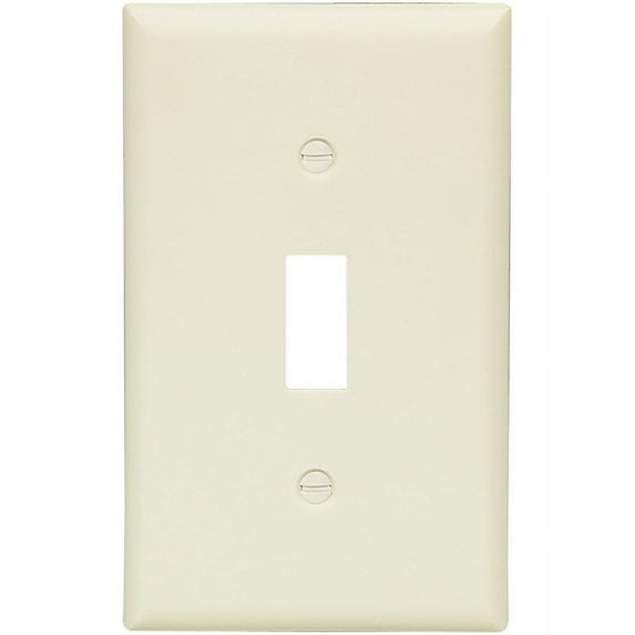 Cooper Almond Standard 1-Gang Thermoset Switch Plate Wallplate Cover 2134A