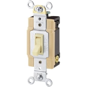 Cooper Almond Standard Grade 4-Way Light Toggle AC Quiet Switch 15A 120V 1242-7A