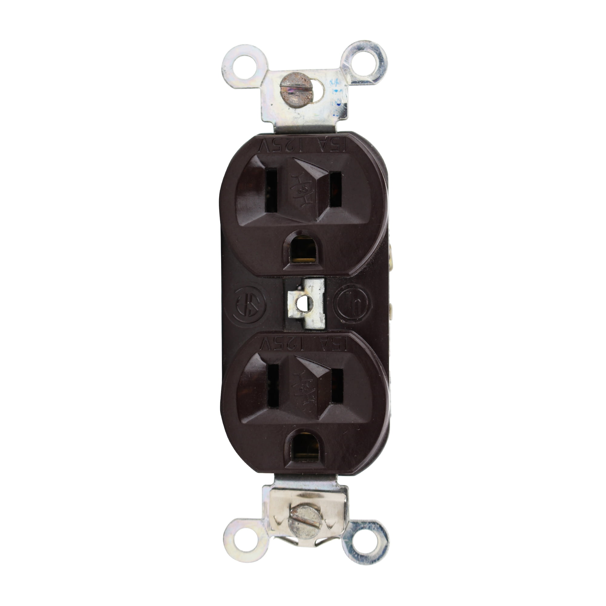 Cooper Arrow Hart 5262B Spec. Duplex Receptacle, Brown, 15A, 125V, (15 Pack)