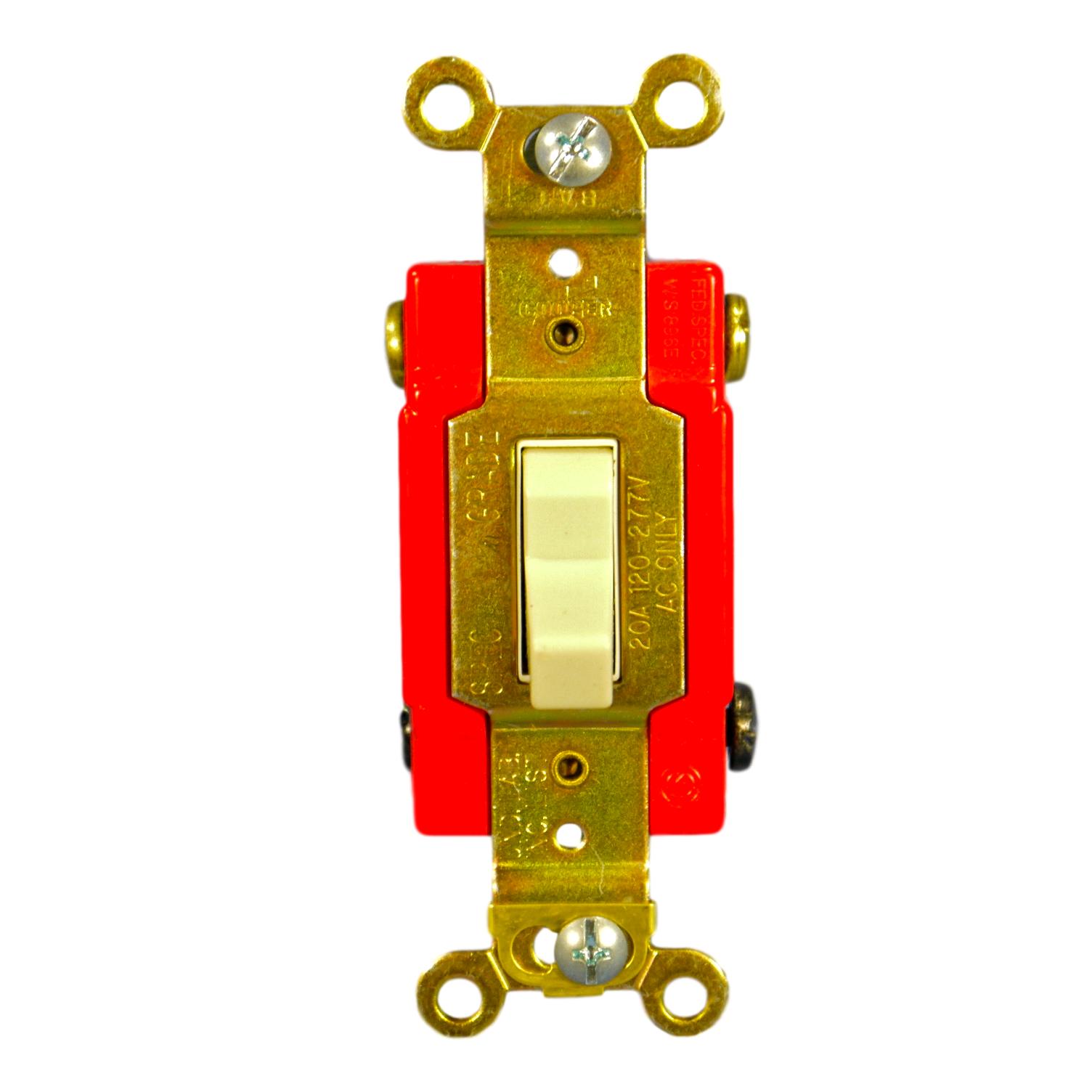 Cooper Arrow-Hart AH1124V Ivory Four Way Toggle Light Switch 20A 120 ...