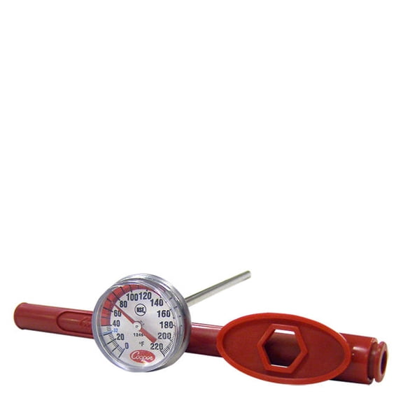 Cooper Atkins 1246-02-1 4.85 in. Bi-Metal Pocket Test 1 Dial & 5 Stem with Adjustable Sheat
